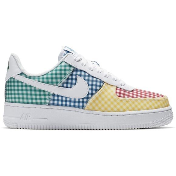 Nike Shoes - Nike Air Force 1 '07 QS Womens Shoes Multicolor Gingham - 8